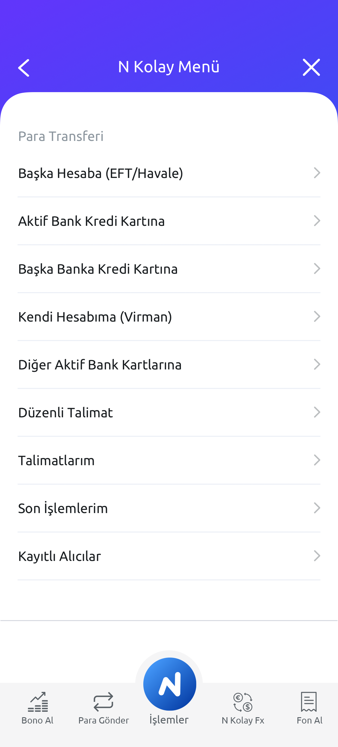 N Kolay Mobil ile 7/24 ücretsiz para gönder!